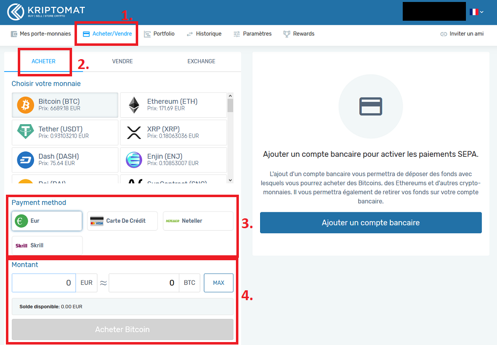 acheter Ethereum Kriptomat