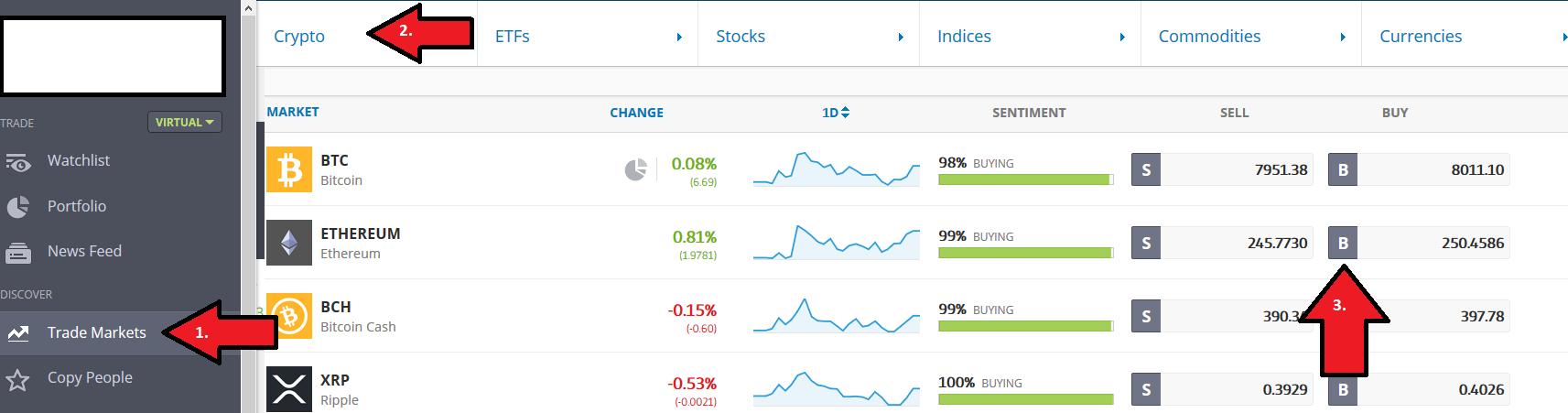 buy Ethereum on eToro