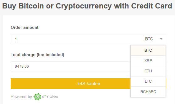 Monero auf Binance kaufen mit Kreditkarte Schritt 1