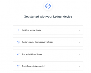 Register new Ledger Nano S