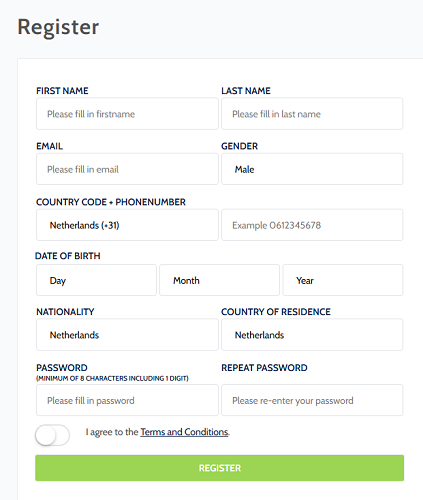 Coinmerce Registrierung