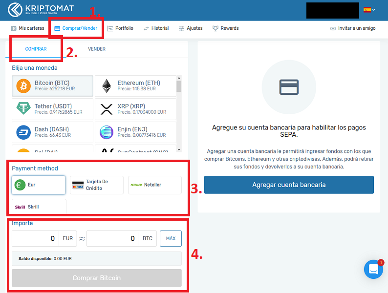 kriptomat comprar XLM