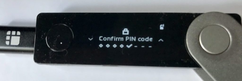 Ledger Nano X PIN