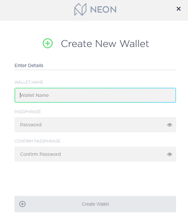 NEO Wallet erstellen