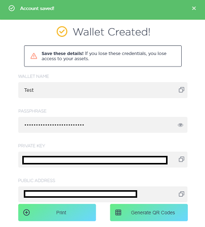 Setup NEON Wallet Step 1