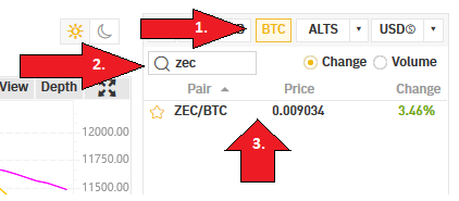 ZCash kaufen auf Binance