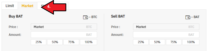 Trade BAT on Binance for BTC