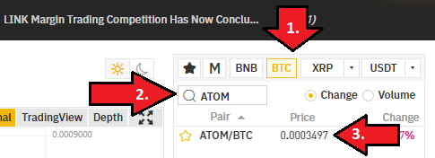 Buy ATOM on Binance